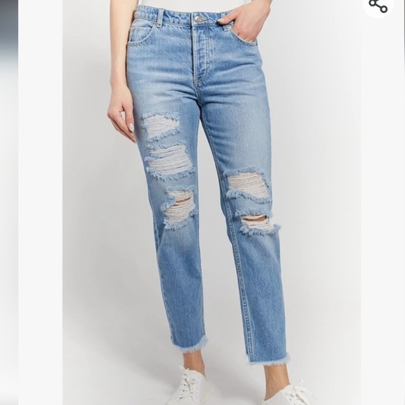 OAT NEW YORK DESTROYED BOYFRIEND JEAN - Picture 2 of 13